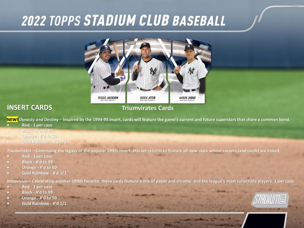 ⚾ MLB 2022 TOPPS STADIUM CLUB BASEBALL HOBBY【製品情報 ...