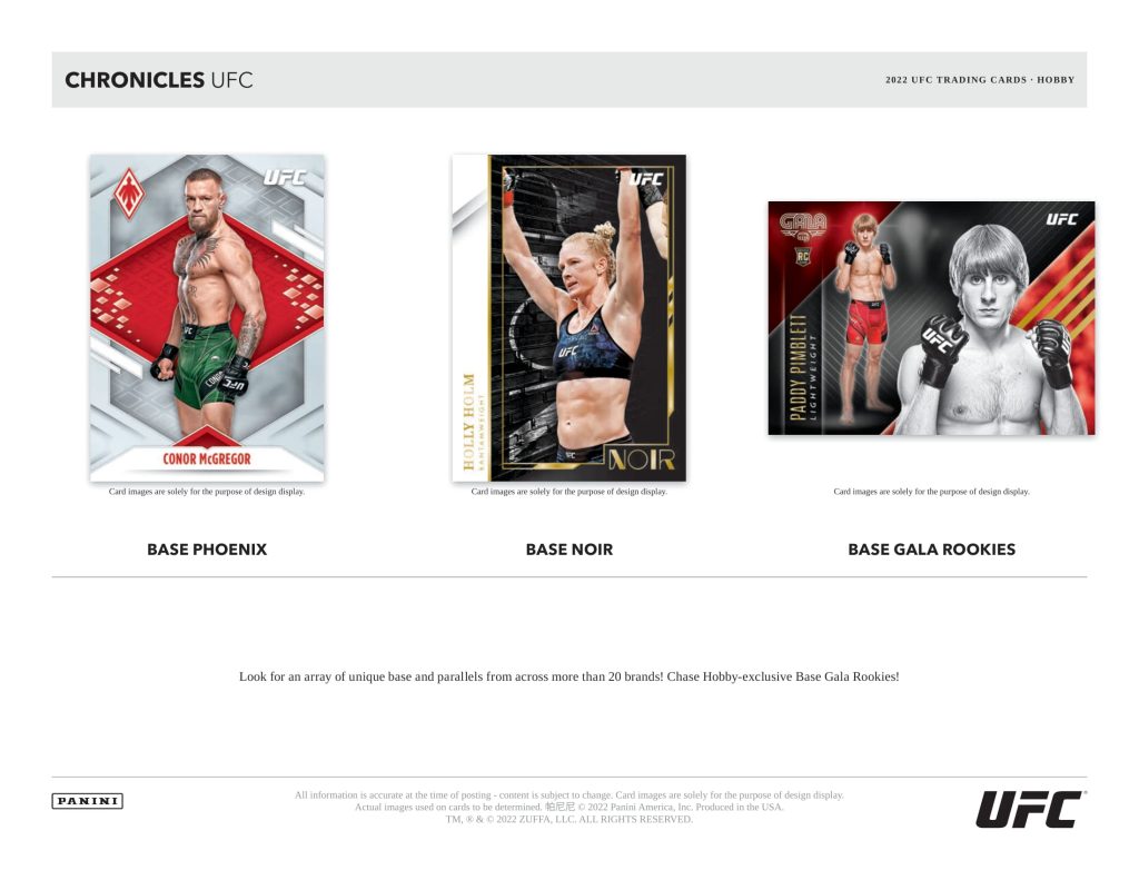 2022 PANINI CHRONICLES UFC HOBBY【製品情報】 | Trading Card Journal