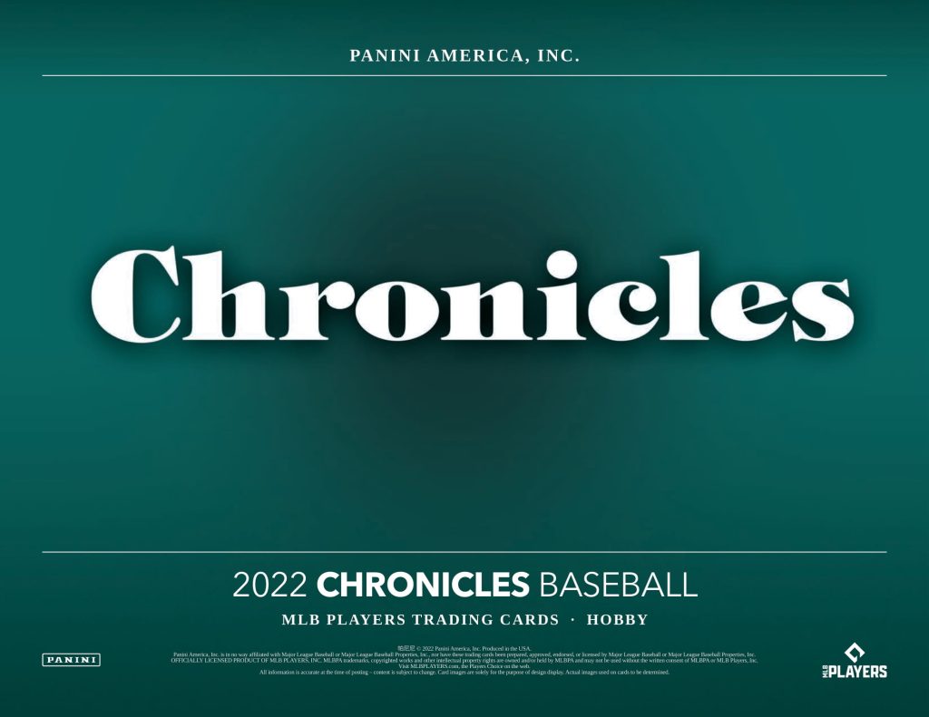MLB 2022 PANINI CHRONICLES BASEBALL HOBBY