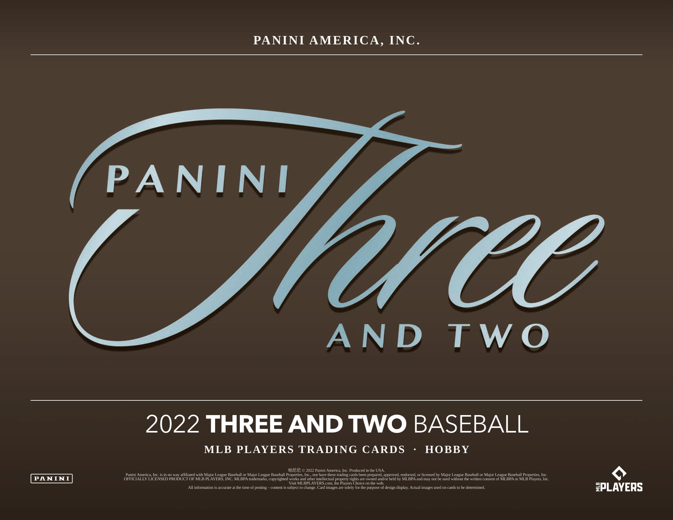 2022 PANINI THREE AND TWO BASEBALL HOBBY Trading Card Journal
