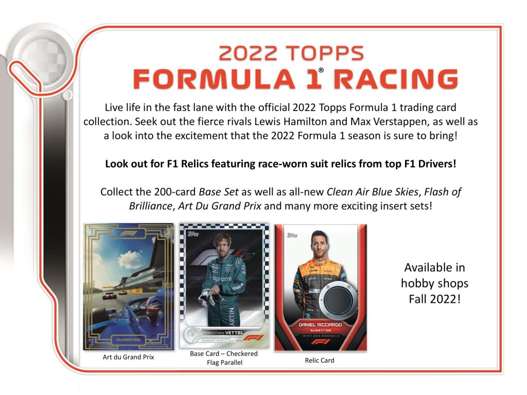 2022 TOPPS FORMULA 1 RACING HOBBY