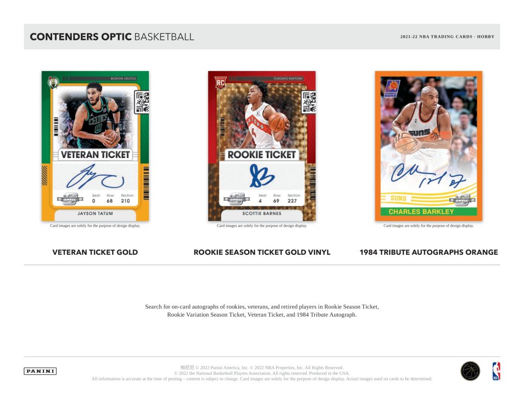 🏀 NBA 2021-22 PANINI CONTENDERS OPTIC BASKETBALL HOBBY【製品情報 ...