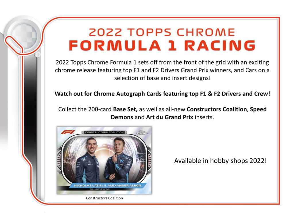 2022 TOPPS FORMULA 1 CHROME HOBBY