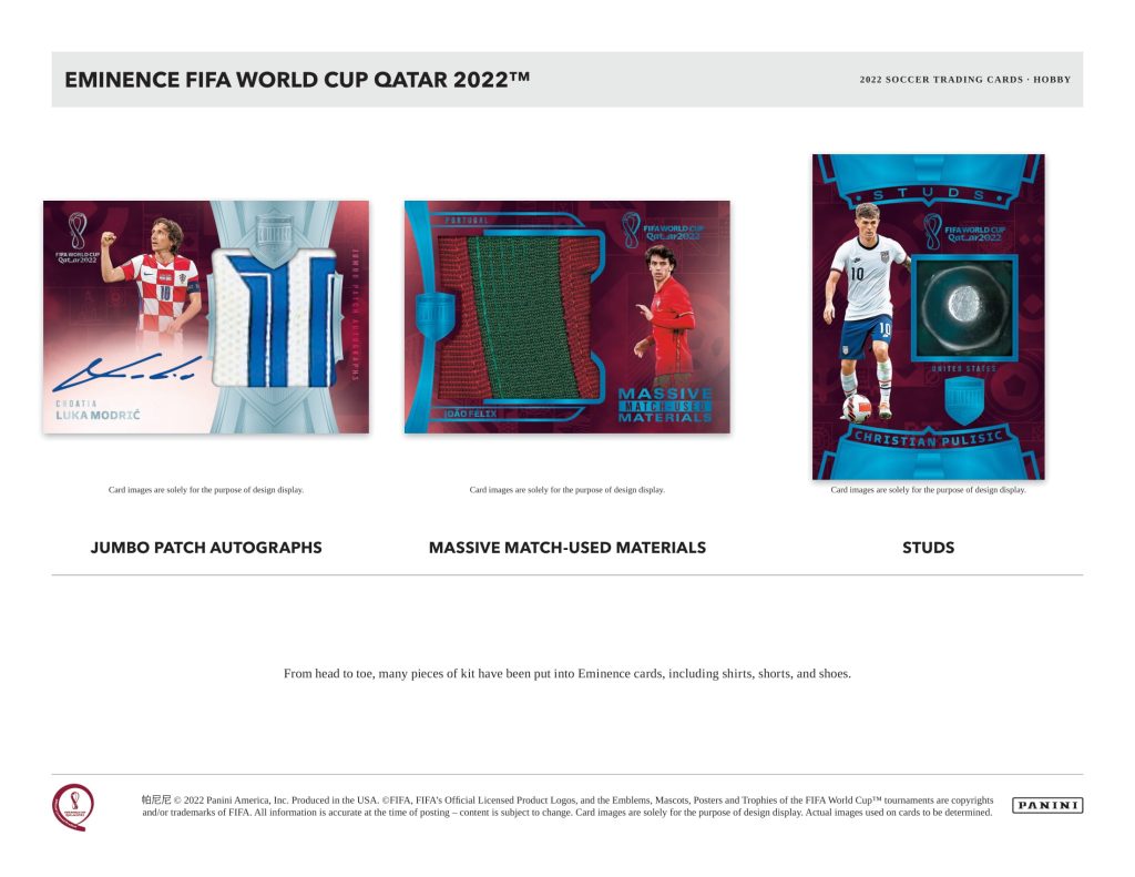 ⚽ 2022 PANINI EMINENCE FIFA WORLD CUP QATAR HOBBY【製品情報