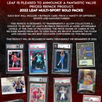 2022 LEAF MULTI-SPORT SOLO PACKS HOBBY