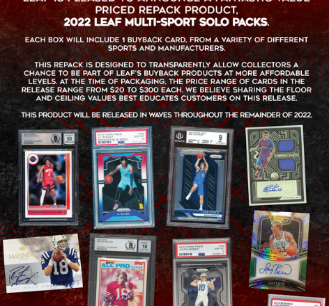 2022 LEAF MULTI-SPORT SOLO PACKS HOBBY