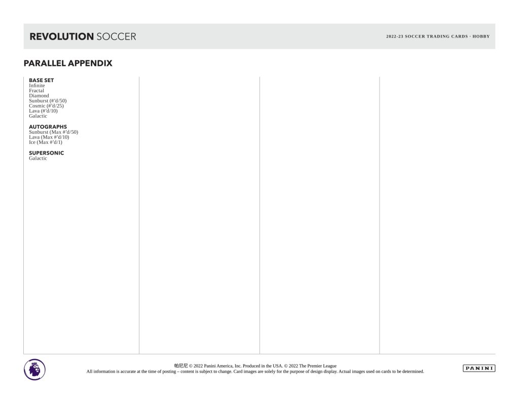 ⚽ 2022-23 PANINI REVOLUTION PREMIER LEAGUE SOCCER HOBBY【製品情報