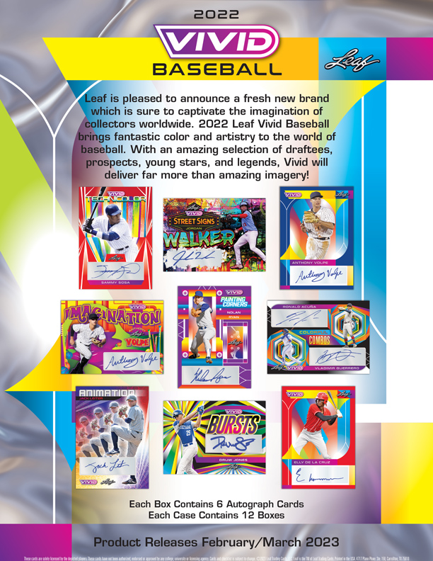 2022 LEAF VIVID BASEBALL HOBBY