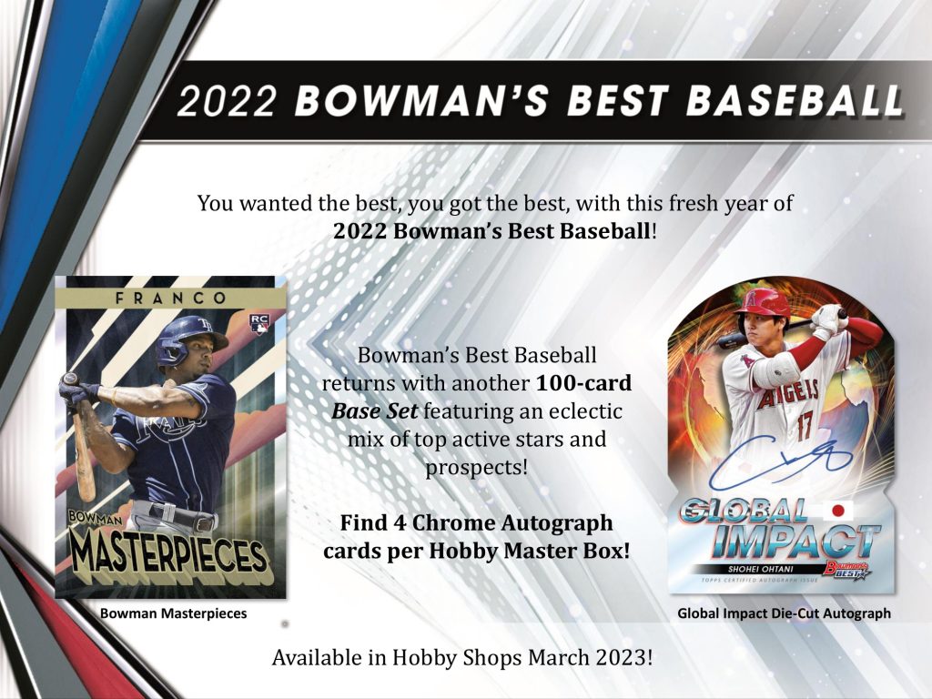 MLB 2022 TOPPS BOWMAN'S BEST BASEBALL HOBBY