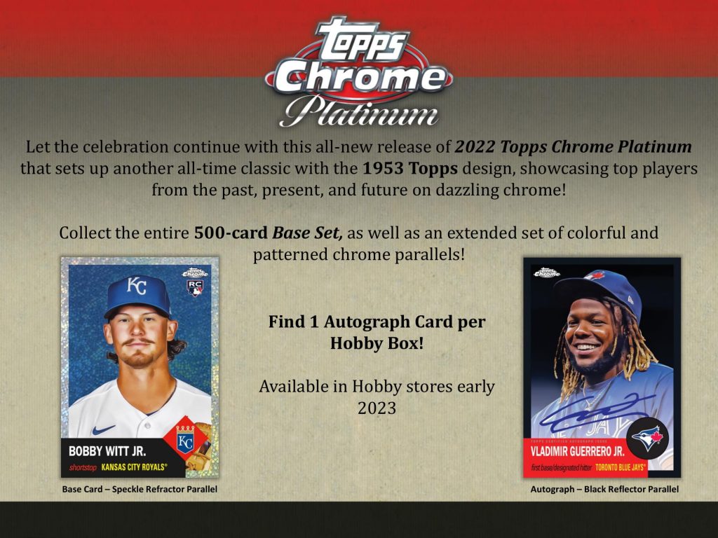 MLB 2022 TOPPS CHROME PLATINUM ANNIVERSARY BASEBALL HOBBY