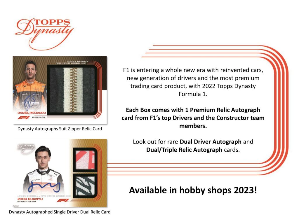 2022 TOPPS FORMULA 1 DYNASTY HOBBY