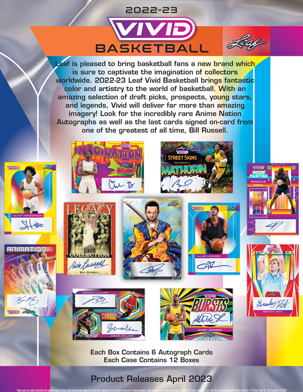 2022-23 LEAF VIVID BASKETBALL HOBBY