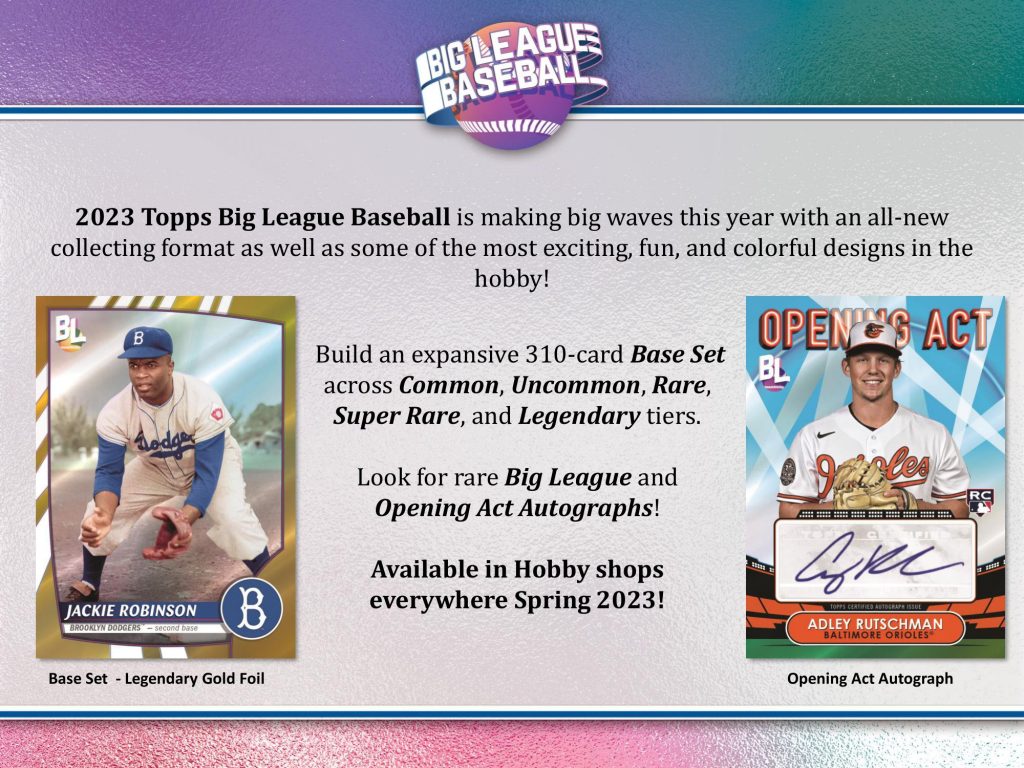 MLB 2023 TOPPS BIG LEAGUE BASEBALL HOBBY