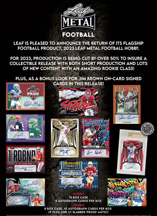 2023 LEAF METAL FOOTBALL HOBBY