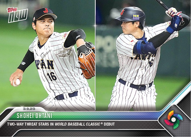 大谷翔平 Topps Now 2023 WBCカード1/1