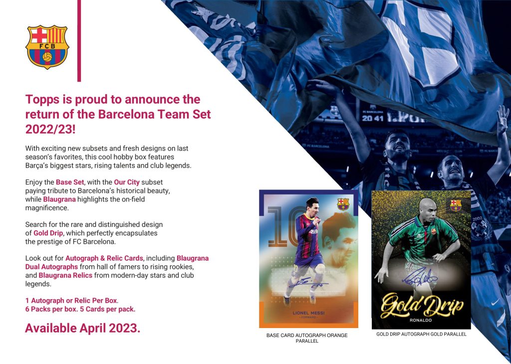 2022/23 TOPPS TEAM SET - FC BARCELONA HOBBY