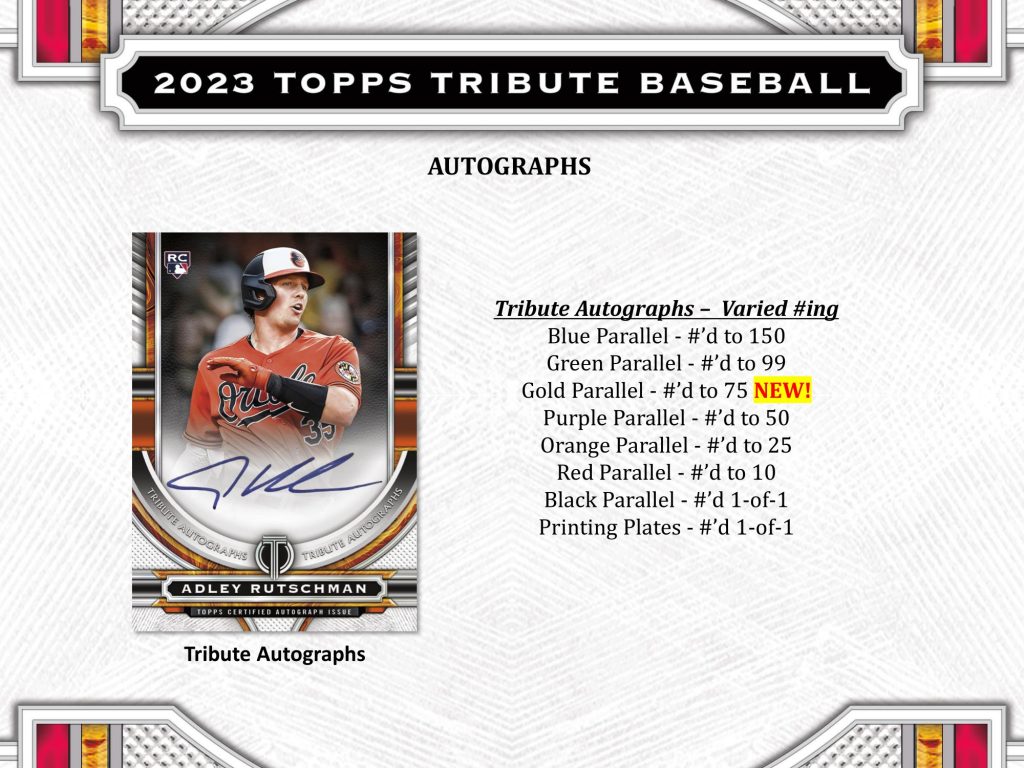 ⚾ MLB 2023 TOPPS TRIBUTE BASEBALL HOBBY【製品情報】 | Trading ...