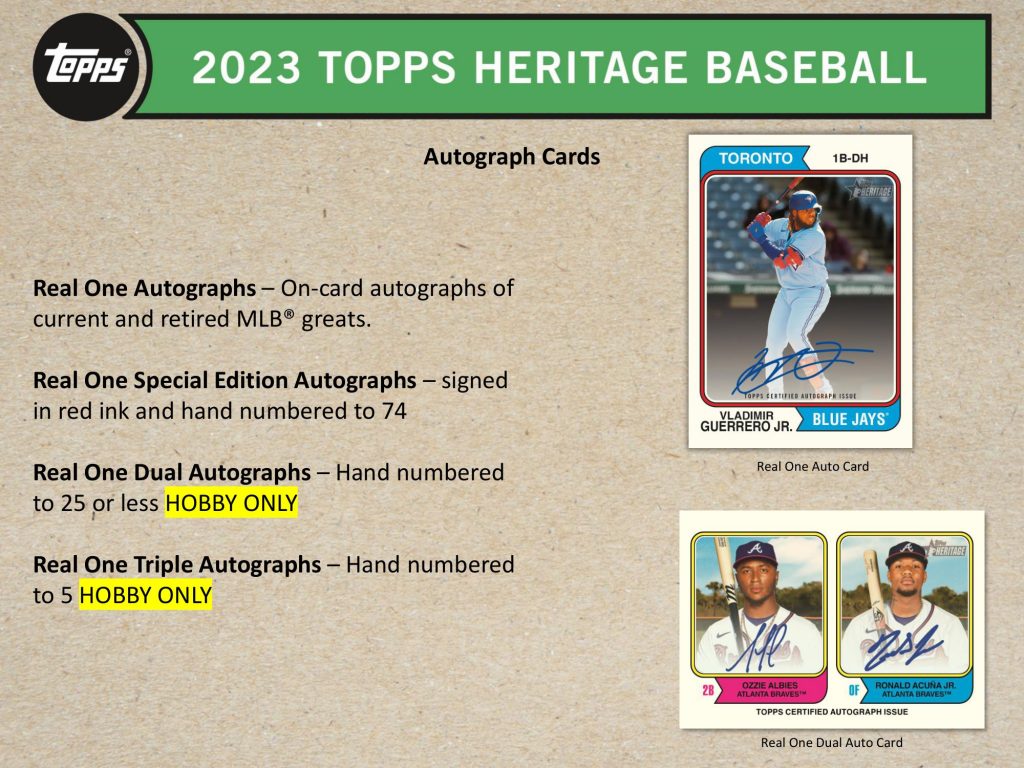 新品未開封】MLB 2023 Topps Heritage Baseball | legaleagle.co.nz