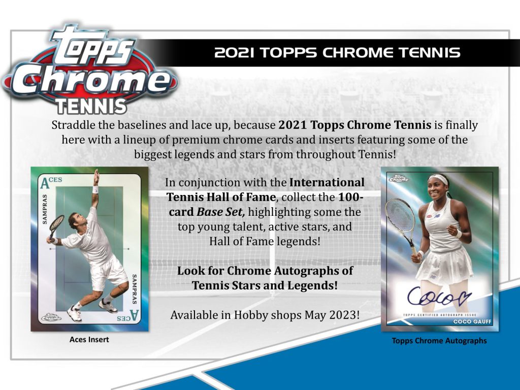 2021 TOPPS CHROME TENNIS HOBBY