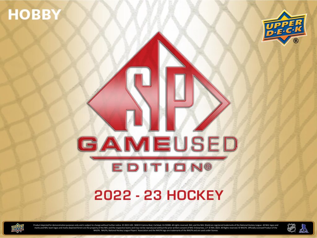 NHL 2022-23 UPPER DECK SP GAME USED HOCKEY HOBBY