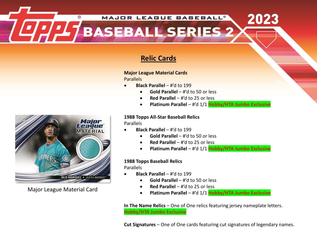⚾ MLB 2023 TOPPS SERIES 2 BASEBALL JUMBO【製品情報】 | Trading 