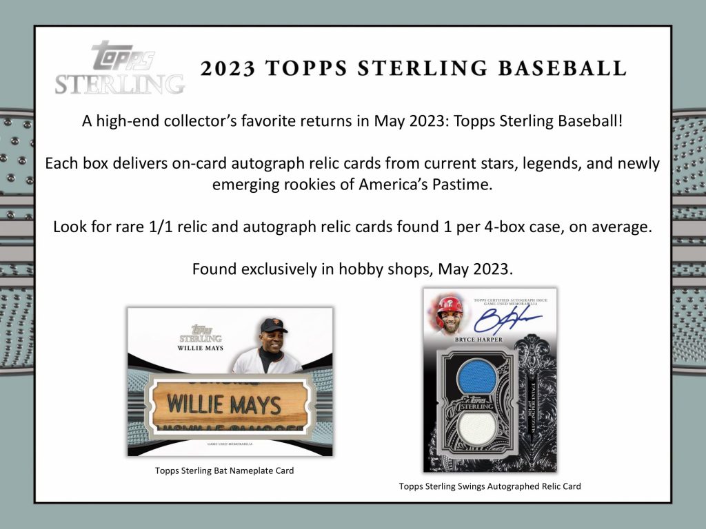 2023 TOPPS STERLING BASEBALL HOBBY