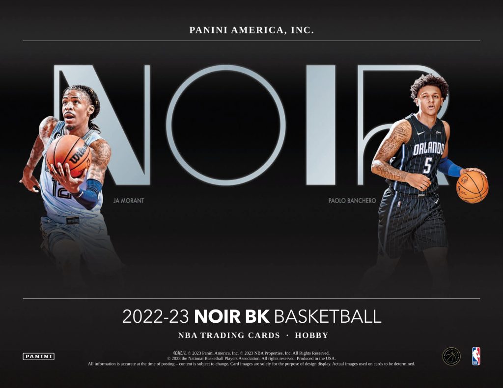 NBA 2022-23 PANINI NOIR BASKETBALL HOBBY