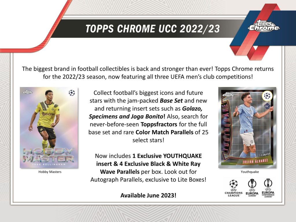 2022/23 TOPPS CHROME UEFA CLUB COMPETITIONS LITE