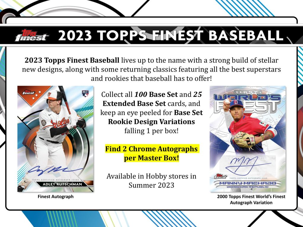 ⚾ MLB 2023 TOPPS FINEST BASEBALL HOBBY【製品情報】 | Trading Card ...