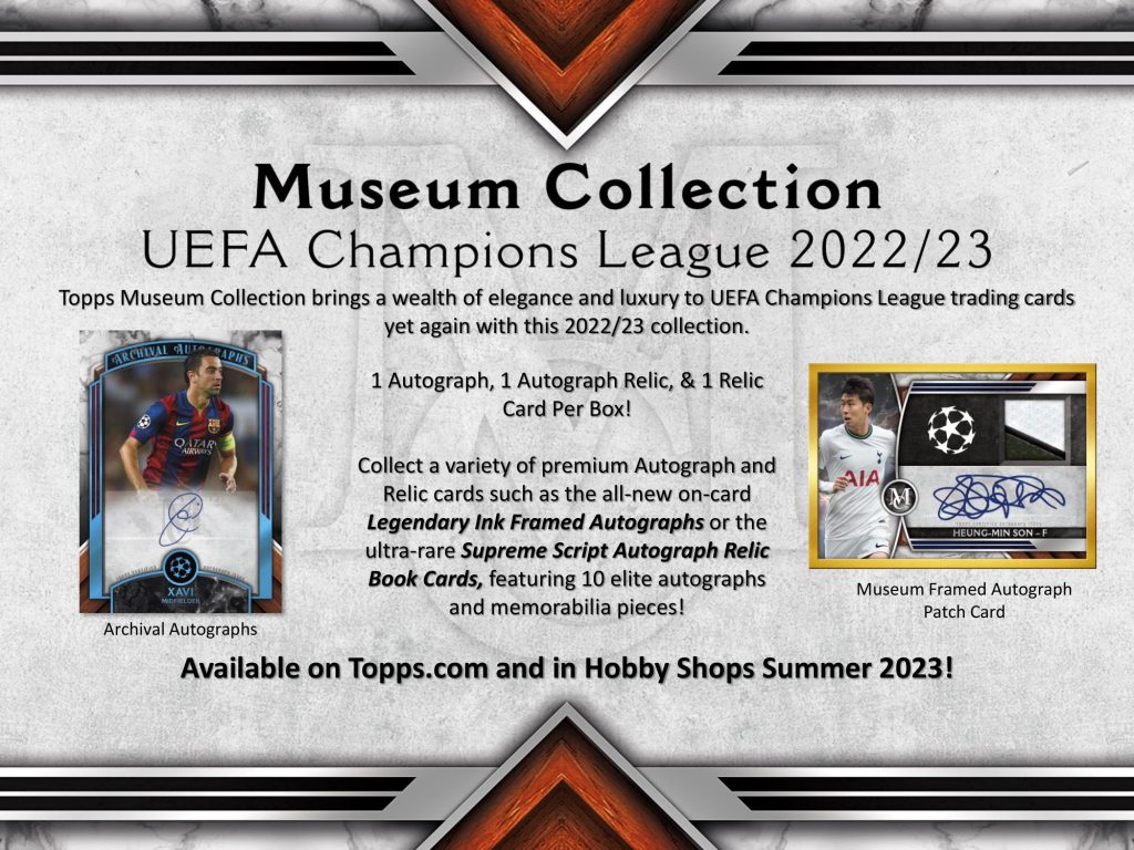2022/23 TOPPS UEFA CHAMPIONS LEAGUE MUSEUM COLLECTION HOBBY