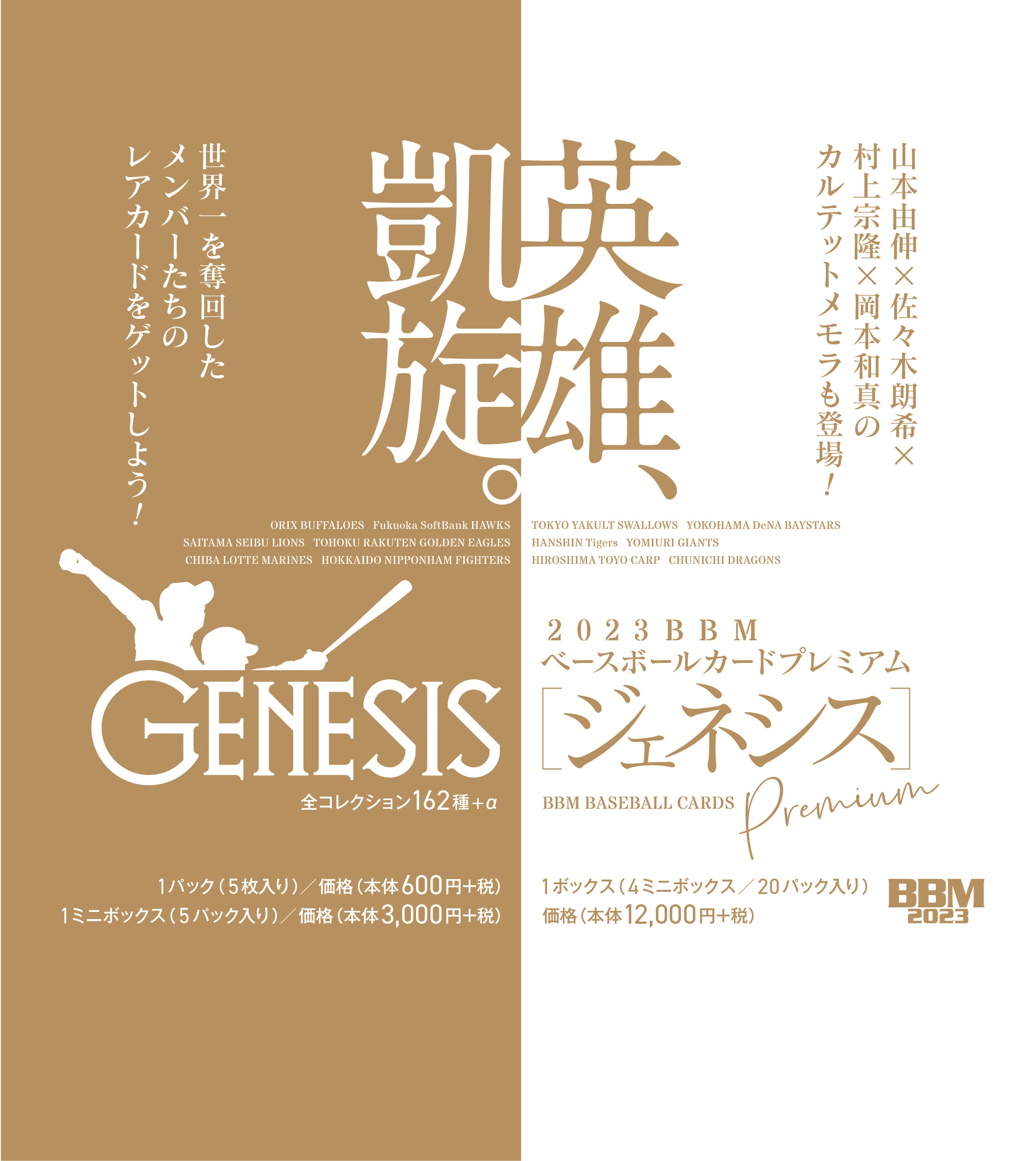 BBM BASEBALL CARDS PREMIUM 2023『GENESIS／ジェネシス ...