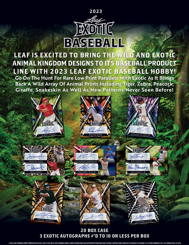 2023 LEAF EXOTIC BASEBALL HOBBY