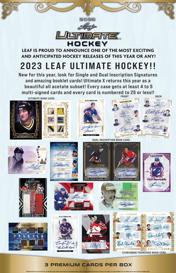 2023 LEAF ULTIMATE HOCKEY HOBBY