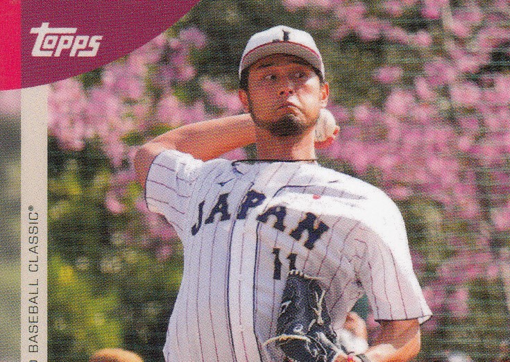祝！MLB通算100勝！ ダルビッシュの力強さと満開の桜カードの美