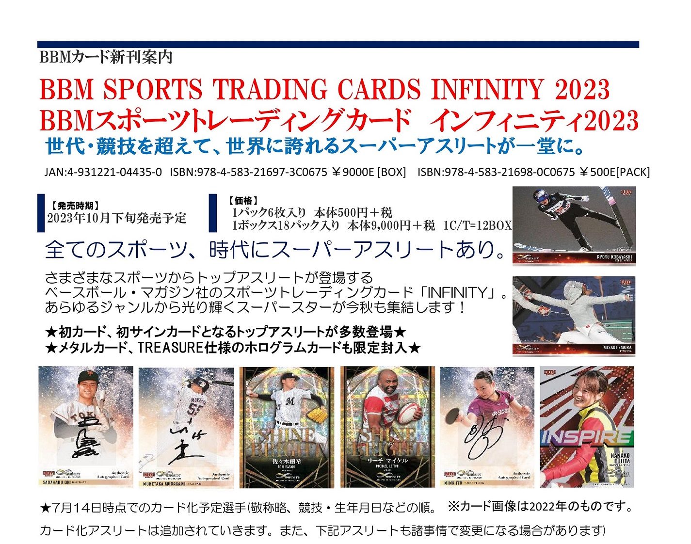BBMカードコラム（#2023-9）BBMスポーツトレーディングカード