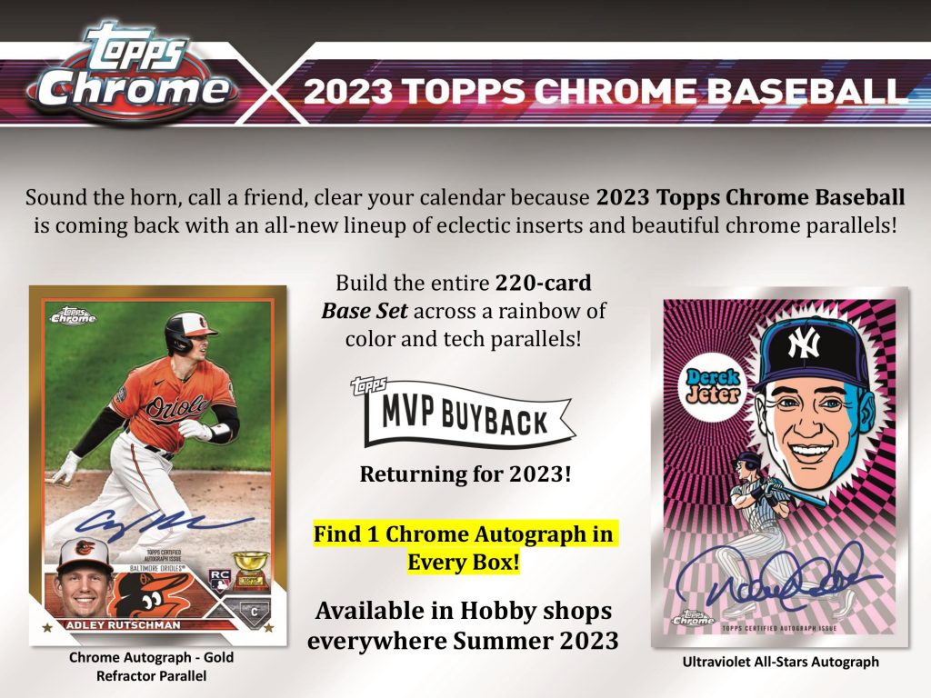 MLB 2023 TOPPS CHROME BASEBALL HOBBY