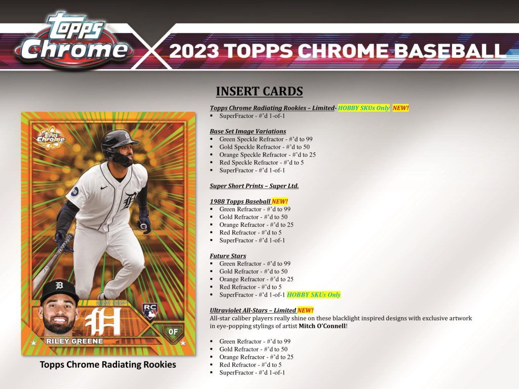 MLB 2023 Topps Chrome Baseball Jumbo ❶