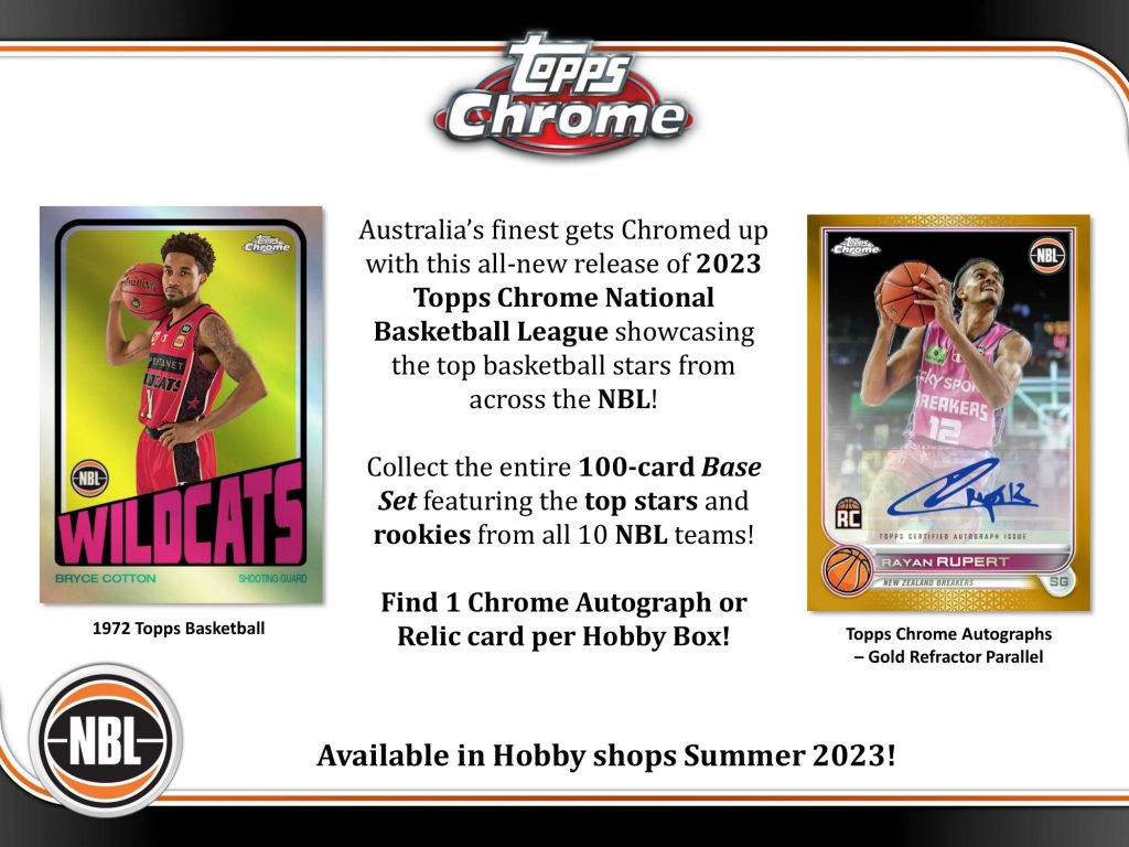 NBL 2023 TOPPS CHROME NATIONAL BASKETBALL LEAGUE HOBBY