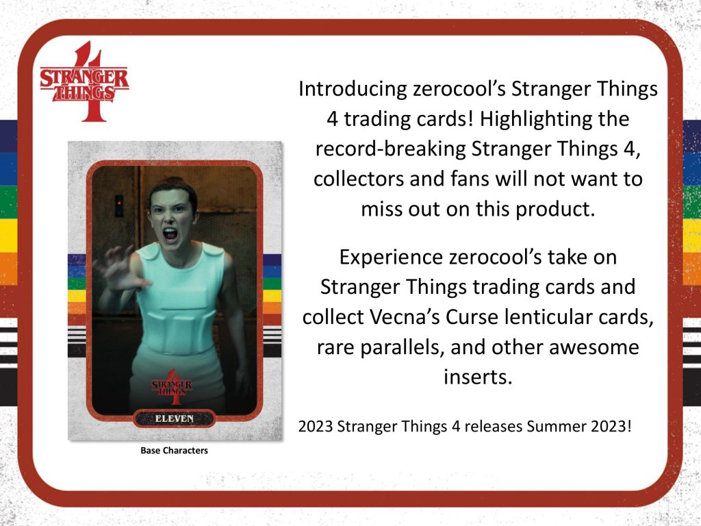 2023 TOPPS zerocool STRANGER THINGS SEASON 4 HOBBY