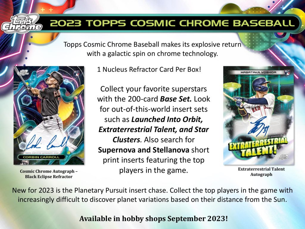 2023 TOPPS COSMIC CHROME BASEBALL HOBBY