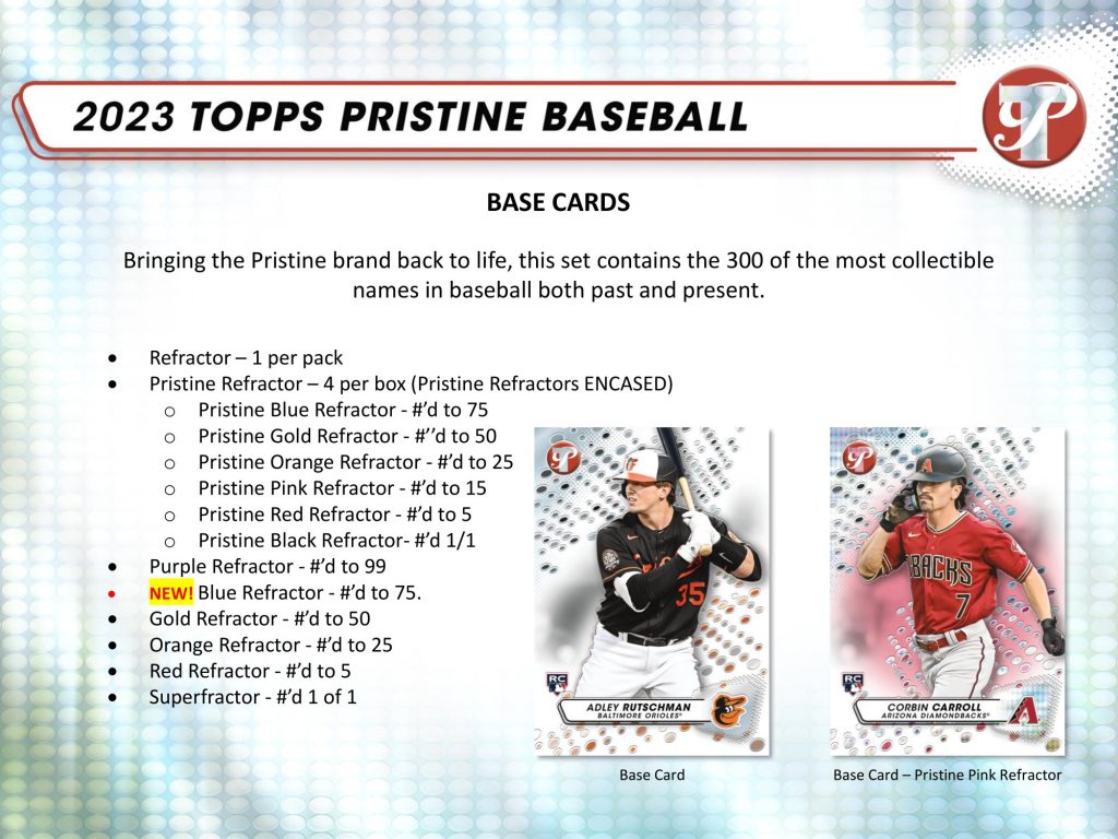 ⚾ MLB 2023 TOPPS PRISTINE BASEBALL HOBBY【製品情報】 | Trading ...
