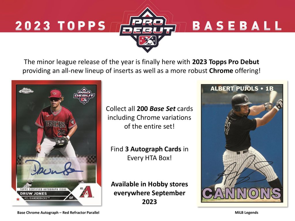 2023 TOPPS PRO DEBUT BASEBALL JUMBO