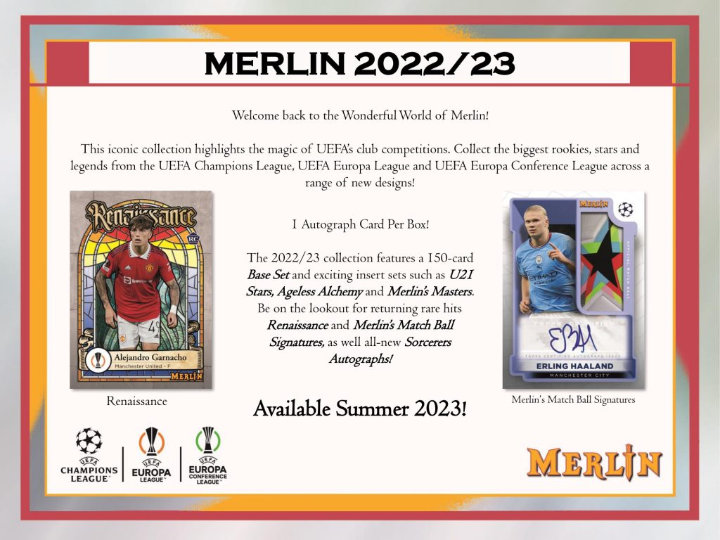 2022/23 TOPPS UEFA CHAMPIONS LEAGUE MERLIN HOBBY