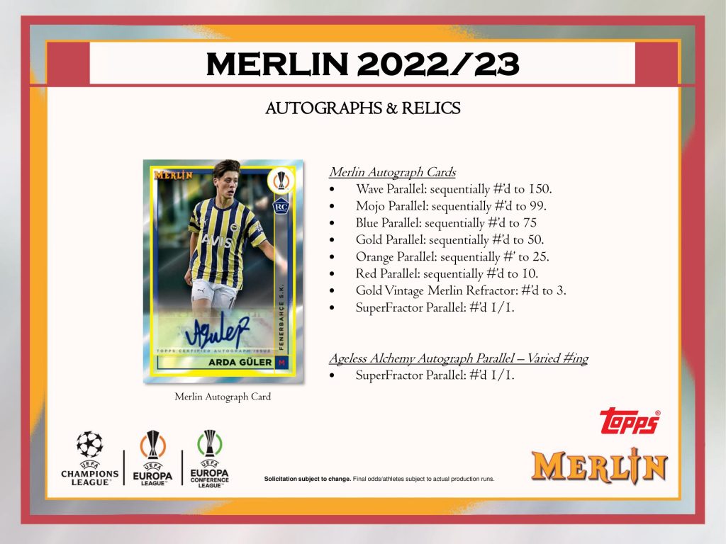 【1箱】Topps 22-23 Uefa チャンピオンズリーグ Merlin