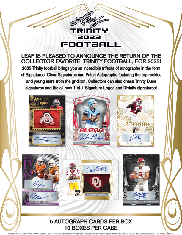 2023 LEAF TRINITY FOOTBALL HOBBY