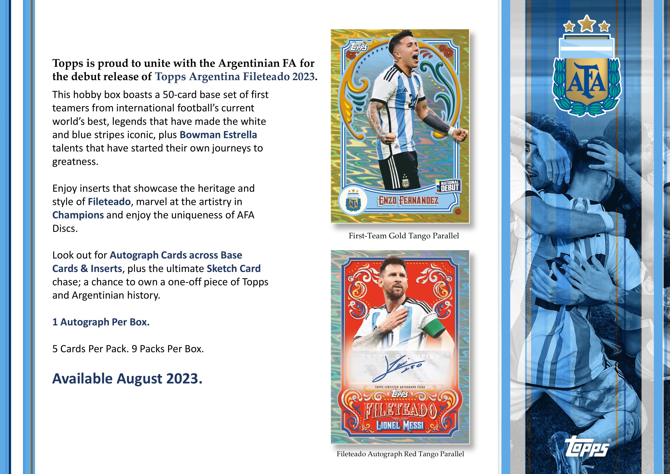 2023 Topps Argentina FILETEADO メッシ /25