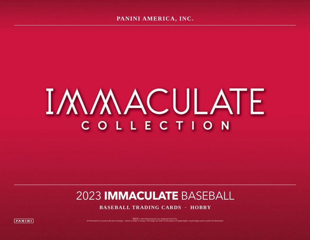 2023 PANINI IMMACULATE COLLECTION BASEBALL HOBBY