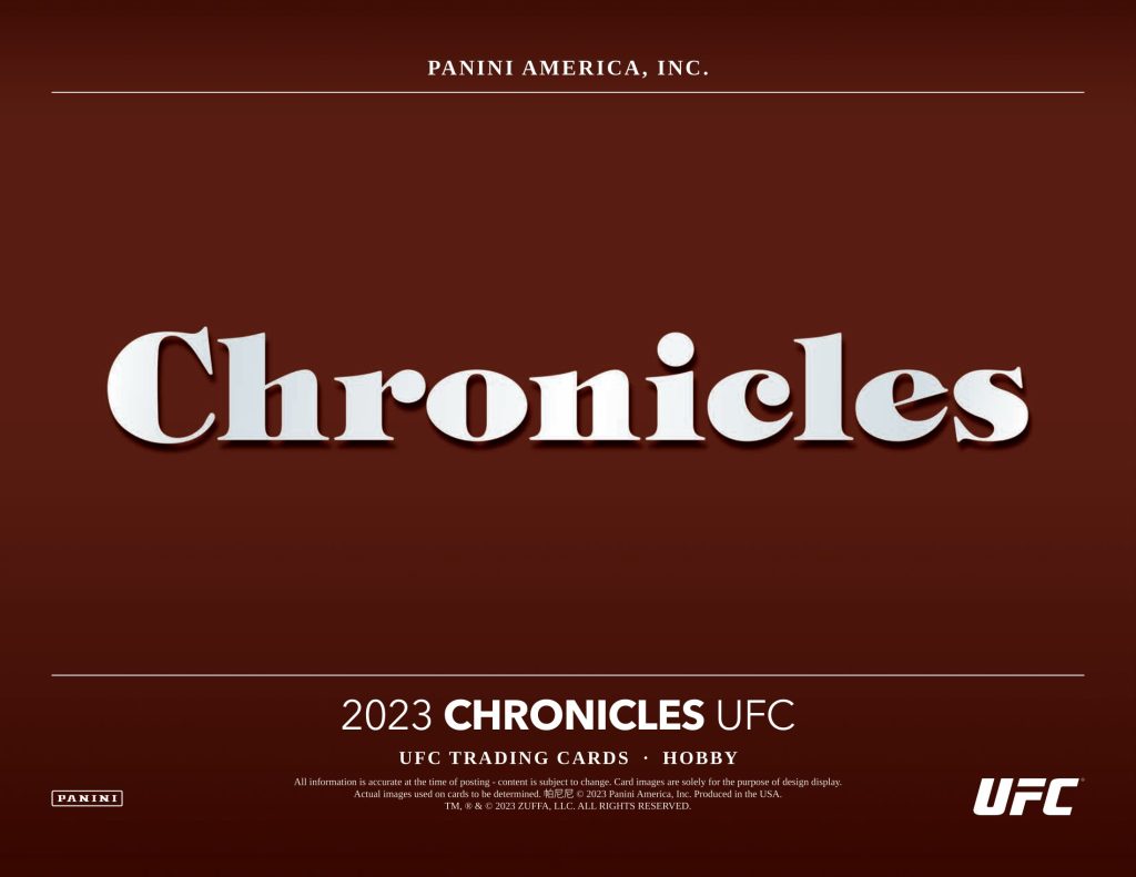 2023 PANINI CHRONICLES UFC HOBBY【製品情報】 | Trading Card Journal