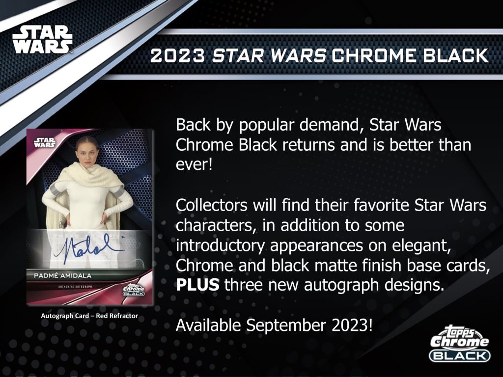 2023 TOPPS STAR WARS CHROME BLACK HOBBY