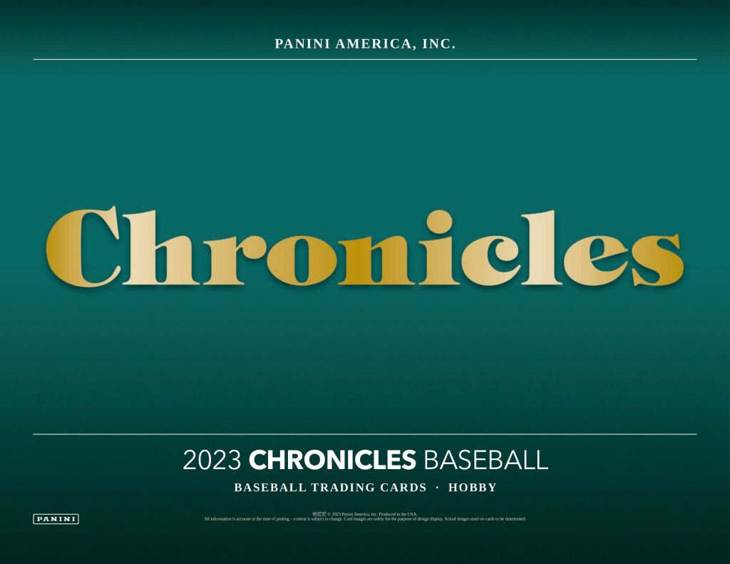 2023 PANINI CHRONICLES BASEBALL HOBBY